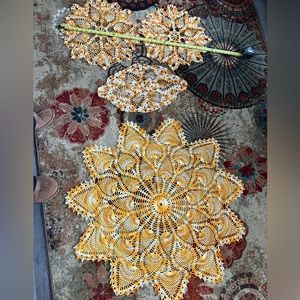 Antique handmade, doilies